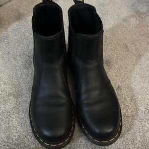 Dr. Martens Black Leather Ankle Boots